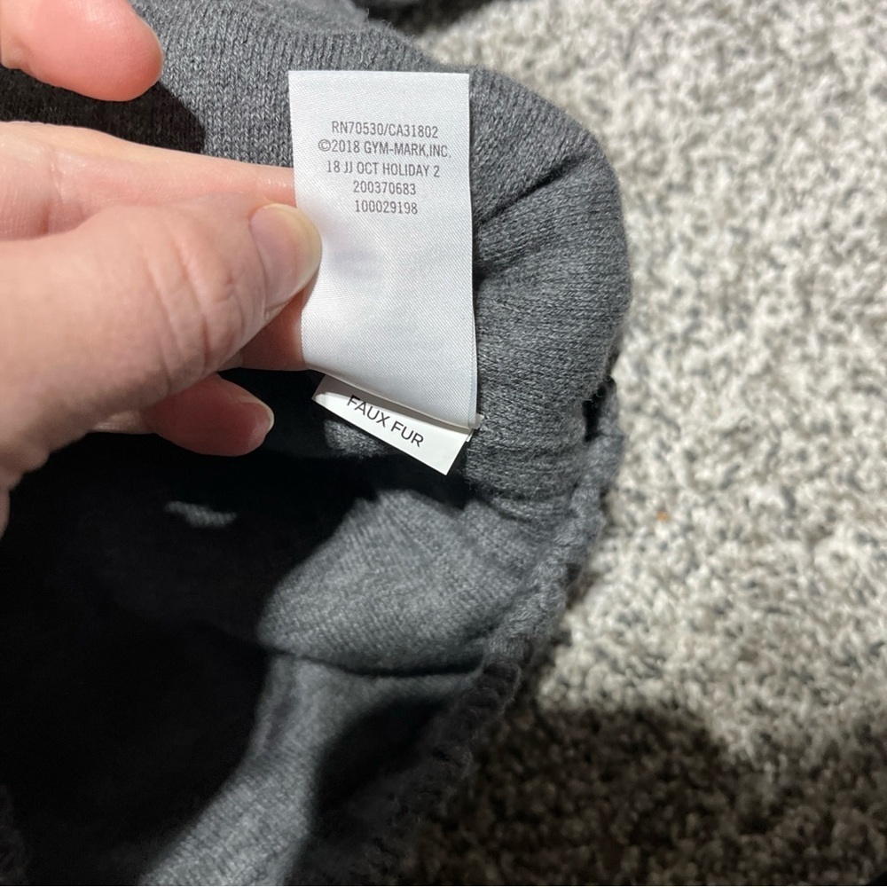 JANIE & JACK BOYS Size 3 GRAY Full ZIP Cotton Cable SWEATER Jacket Lined - Picture 8 of 12